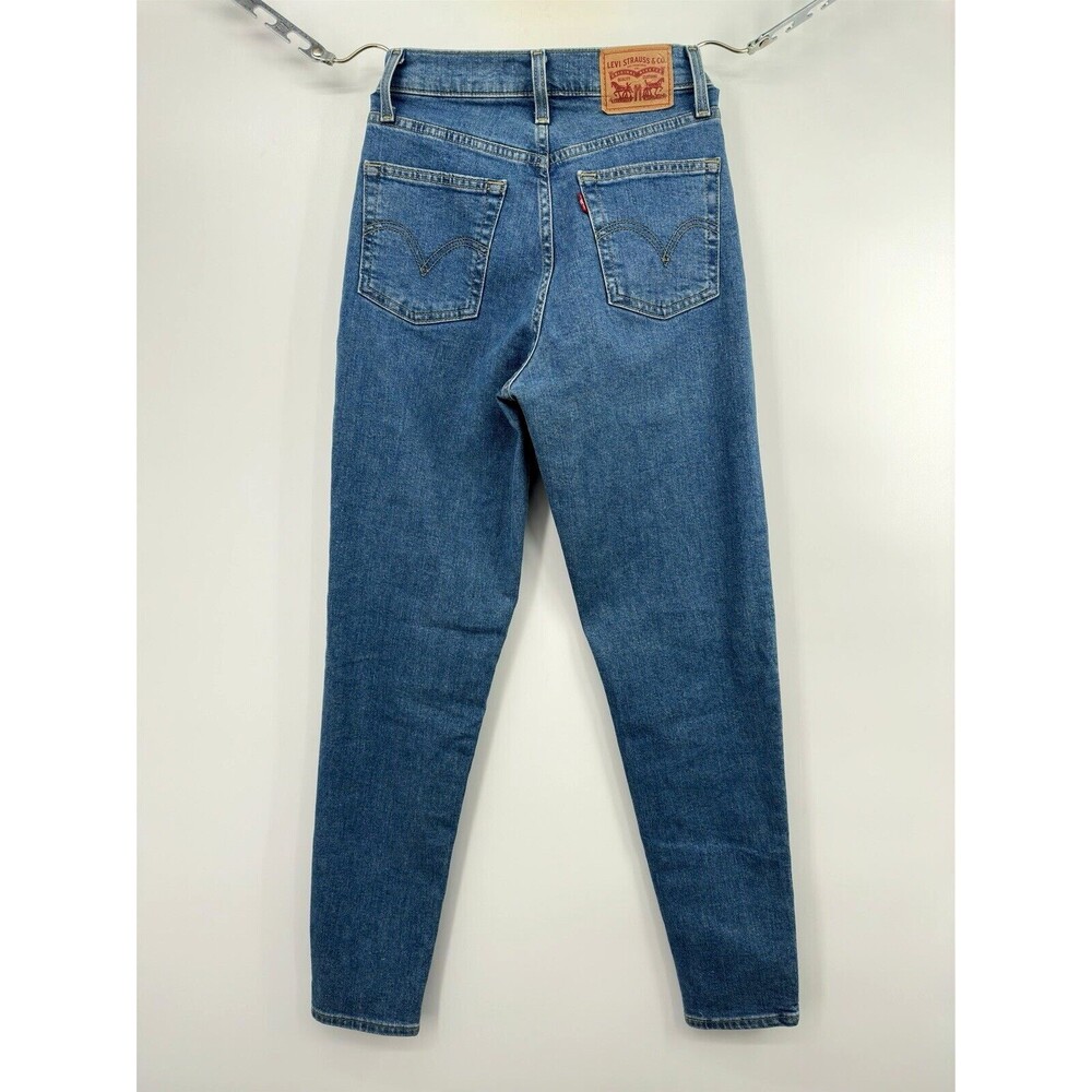LEVI'S Womens High Waist Tapered Jeans W24 Blue Cotton see tag‎ - Picture 2 of 11